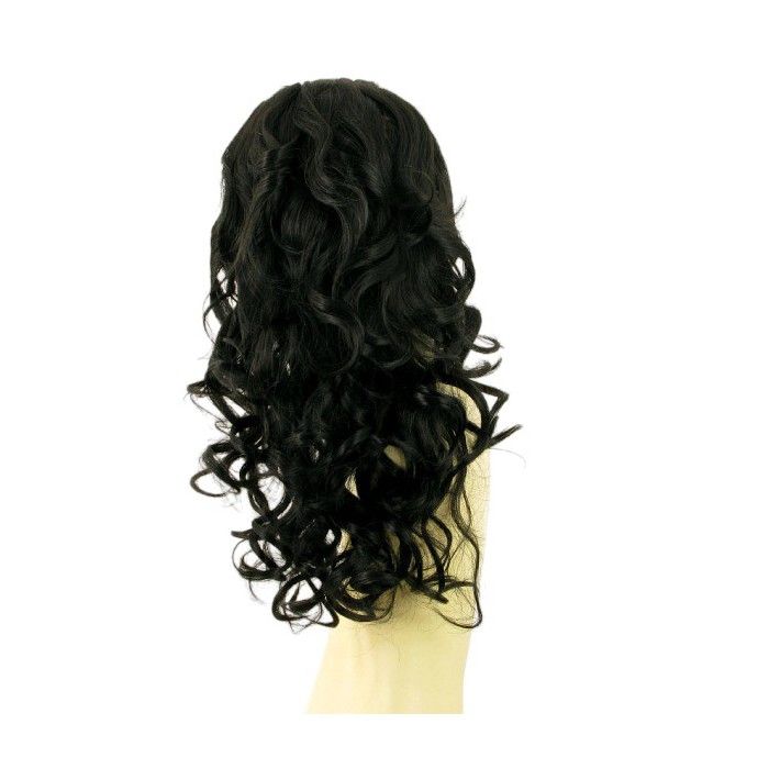 Demi-perruque Synthétique - Longueur 58cm, Couleur Chocolat Cuivré, Made In Germany