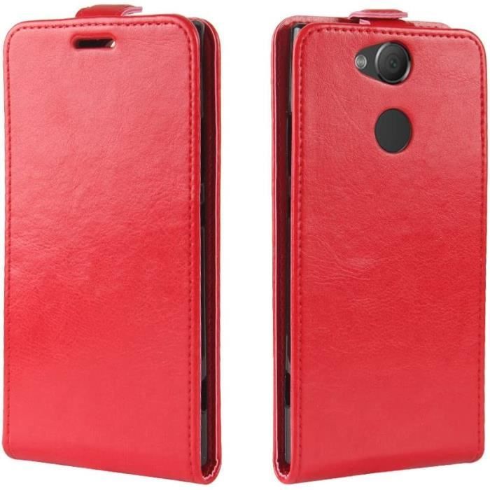 Coque Sony Xperia XA2 Ultra Anti Rayures TPU Pochette Fentes Cartes Fermeture Aimantee en Cuir Synthetic Fonction Stand Son G Cdiscount Telephonie