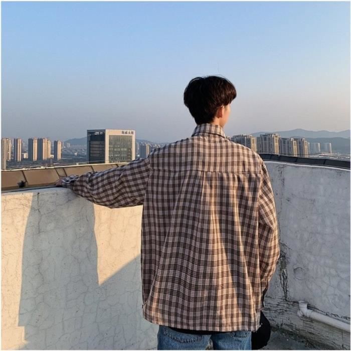 Veste de marque hommes Mode Treillis Veste homme Trou de tendance Manteau homme Epargne Gris blanc
