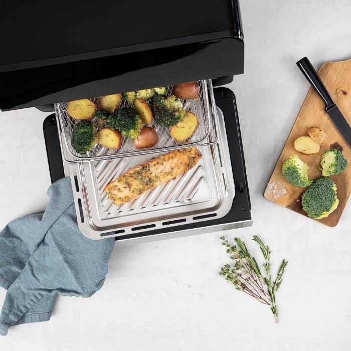 MiniFour Airfryer Et Cuiseur Vapeur Numérique 1820853En110 L900 G De Frites Fonction