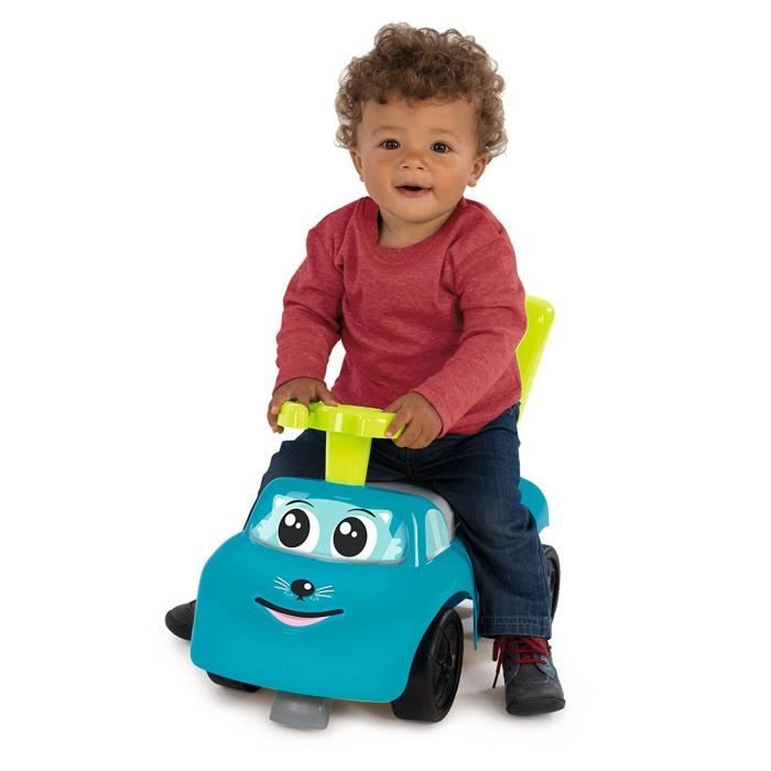 Porteur auto bleu Smoby - Fonction trotteur - Coffre à jouets - 10 mois et  plus - Fabrication française - Cdiscount Jeux - Jouets