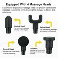 Massage Gun Professional Carbon Black LCD Screen 30 Speeds - Cordless_voghion.com