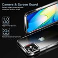 Pour Apple iPhone 12 6.1": Coque Silicone gel UltraSlim et Ajustement parfait - TRANSPARENT-3