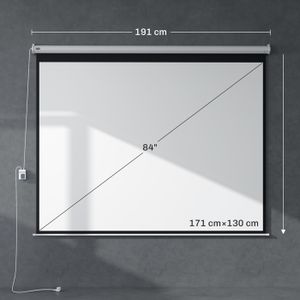 Oudain Lot De 2 Écrans Projection Arrière – Toile Polyester Blanc 101x152 Cm, Pour Halloween Noël, Intérieur/Extérieur