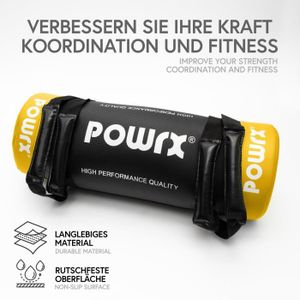 Affiche d/´entra/înement PDF POWRX Ensemble de Poids en Fonte 2,5-20 kg Id/éal pour Les halt/ères et Les halt/ères avec Bras de 30 mm