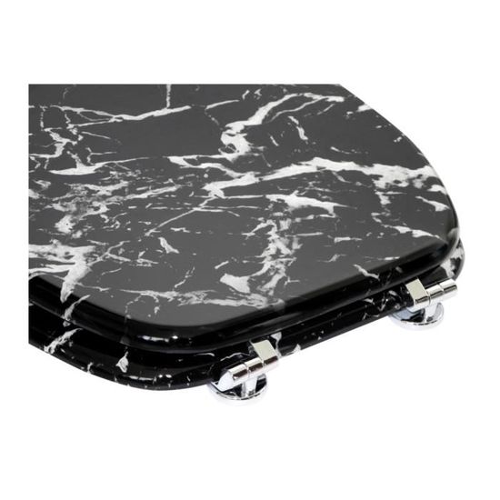 Abattant WC Marbre noir Finition de haute qualit Charni res
