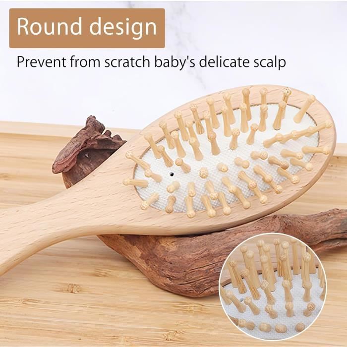 Brosse à Cheveux,Blue--Brosse À Cheveux Et Peigne Pour Bébé, Brosse De