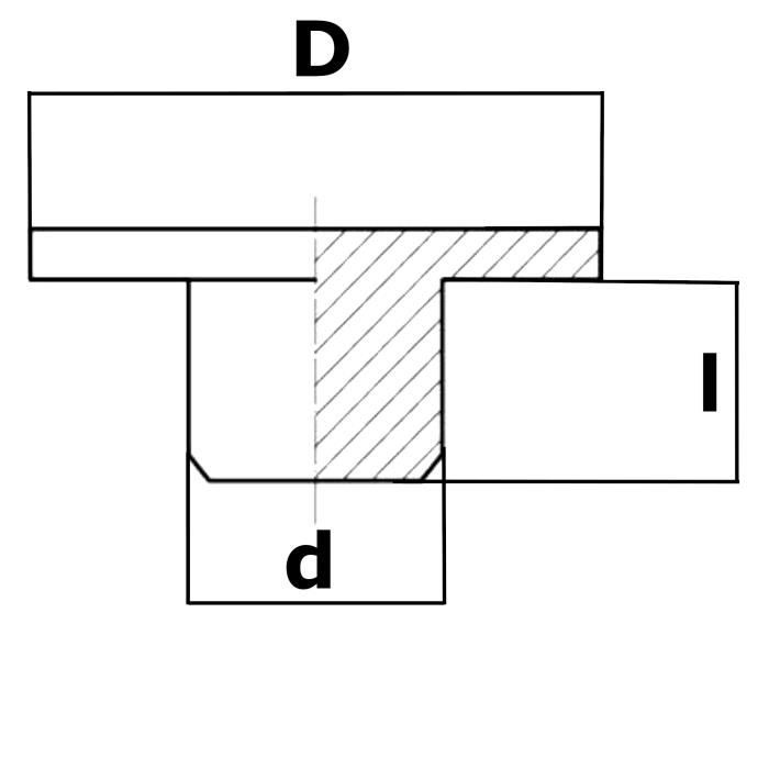 Cache vis écrou M4 clef de 7 mm BLANC - Cache Écrou Blanc