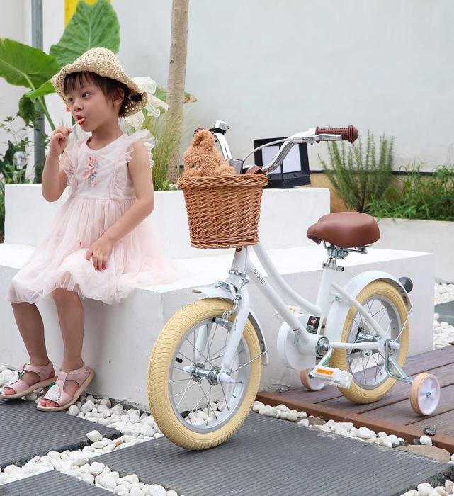 Glerc Vélo Pour Enfants 12 Pouces, Vélo Rétro Pour Filles