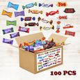 BOX GOURMANDE - Assortiment de 100 Mini-Chocolats : Célébrations, Kinder, Milka, Daim, Toblerone-5