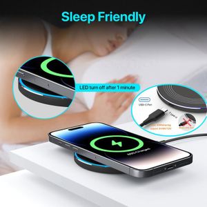 Chargeur Induction MagSafe 15W - iPhone 12 à 16 / AirPods - Charge Rapide & Magn