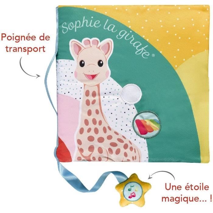 Livre d'activité bébé montessori avec tête de girafe - Un petit génie