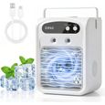 1 Mini Climatiseur Mobile, Refroidisseur D'air 3 Vitesses, Humidificateur 1000 Ml, Ventilateur Brumi ACCESSOIRES FABRICATION MAISON
