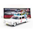 Voiture Miniature de Collection - JADA TOYS 1/24 - CADILLAC Ecto 1 - Ghostbusters Film - 1959 - White - 99731W - 253235000-0