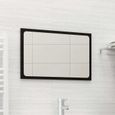 6428OK® Luxueuse - Miroir de salle de bain Moderne & Chic - Miroir LED Meubles-lavabos de salle de bains Armoire de toilette Noir 60-0