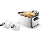 KITCHEN COOK Friteuse semi-pro en inox 5L et 3 paniers KFRY XL Kitchencook