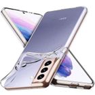 Tikawi Coque Samsung Galaxy S21 (6.2") Transparente et Film de protection en Verre trempé HD, Gel Souple Haute Protection, Fine