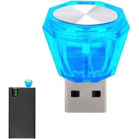 Mini éclairage intérieur de Voiture LED USB - Veilleuse Miniature à LED pour intérieur de Voiture, lumière ambiante de Coffre [377]