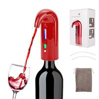 Aérateur de Vin Électrique ,Multi-Intelligent Rechargeable par USB Décanteur pour Amateursde Vin (rouge)