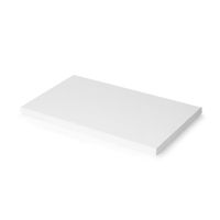 Emuca Plateaux de table, 900x500, Peint en blanc, Bois