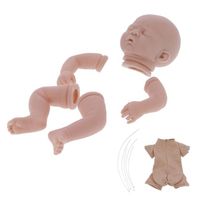 minifinker Kits de poupées reborn Kit de Poupée Reborn Simulée Pièces de Poupée Bébé en Vinyle Non Peinte Bricolage jeux poupee