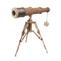 Télescope monoculaire en bois ROBOTIME - Maquette 3D à assembler - Jouet cadeau pour enfant - Échelle 1:1
