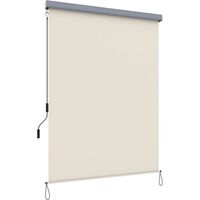 Store extérieur coffre vertical enrouleur - SONGMICS - GSA165BE - 160 x 250 cm - Toile imperméable en beige