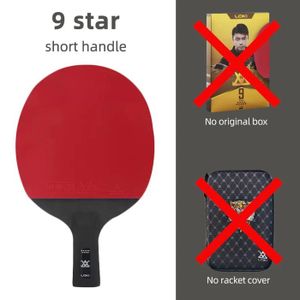 RAQUETTE TENNIS DE T. LOpastels-Raquette de tennis de table 9 étoiles,professionnelle 5 + 2,raquette de ping-pong en carbone 6/7/8/9 - E9-CS no bag