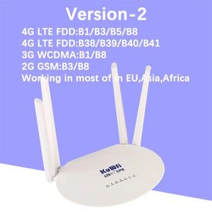 MODEM - ROUTEUR Blanc-Version 2 - Routeur Wi-Fi sans fil 4G CPE CA