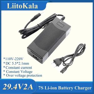 Chargeur de batterie,Chargeur 7S3A 29.4V pour batterie au lithium