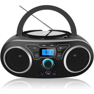 RADIO CD CASSETTE Lecteur CD Enfant Portable avec Bluetooth, Radio F