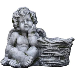 LYCIL Ange De Sommeil Statue,Ange Mignon De Petit B/éb/é Sculpture,Vintage Bureau Statuette,Figure Collection D/écoratifs,ext/érieur Jardin Statues A