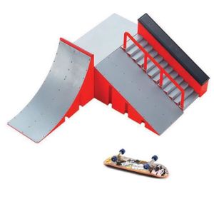 FINGER SKATE - BIKE  Finger Skateboard et Rampe Accessoires Set de Fingerboard Skate Park Jouets DIY Finger Skate Board Sport Jouets pour EnfantsC