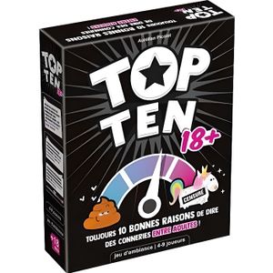JEU SOCIÉTÉ - PLATEAU Cocktail Games | Top Ten 18+| Jeu de société | À p