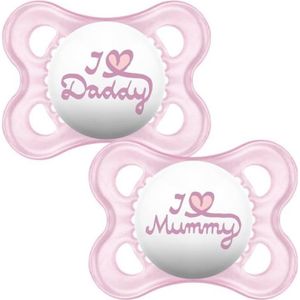 6/ pour filles Lot de 2/ sans BPA MAM b/éb/é Article 99953100/ sucette Silicone Perfect 0