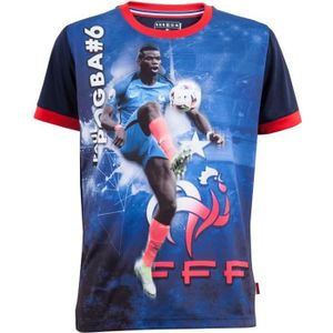 Collection Officielle Taille Enfant gar/çon Paul Pogba Equipe de FRANCE de football T-Shirt FFF