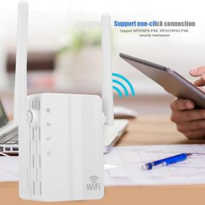 REPETEUR DE SIGNAL SALALIS Répéteur WiFi Amplificateur de signal de réseau sans fil à double antenne 300Mbps Home WiFi Extender Repeater(EU)