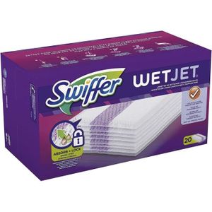 LINGETTE NETTOYANTE SWIFFER - WetJet Lingettes de nettoyage pour sols 