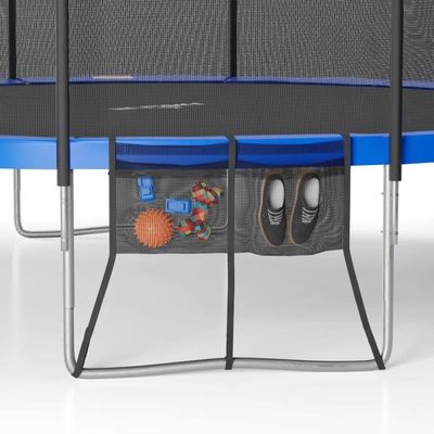 Abaodam Panier Basket Trampoline – Mini Match Indoor – Fixation Universelle – 1 Panier + 3 Balles + Pompe – Cadeau Enfant