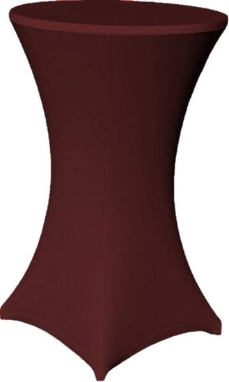 Detex® 2X Housses De Table Mange-Debout Bistrot Ronde Anthracite 80-85 Cm - Nappe Élastique Protection Table Cocktail