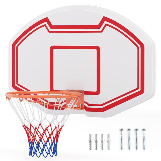 Panier de Basket Mural Réglable avec arceau dunk et planche plexi