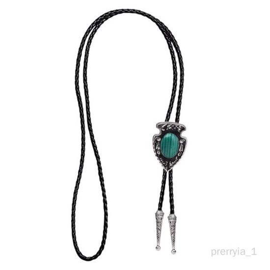 Cravate Bolo Tie Ancienne (cravate De Cowboy) - En Argent - Fabriquée Au Mexique - Occasion Très Bon état
