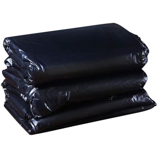 Lot De 100 Sacs Poubelle Robustes De 1,5 Mm, Sacs Poubelle Pour Feuilles De Pelouse, Sacs Poubelle Robustes Pour Entrepreneur