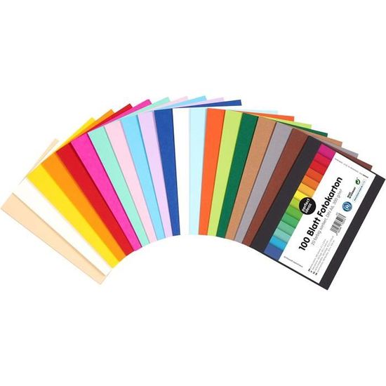 Lot De 60 Feuilles Carton Texturé A4 - 20 Couleurs - 230g/m² Pour Scrapbooking & Loisirs Créatifs