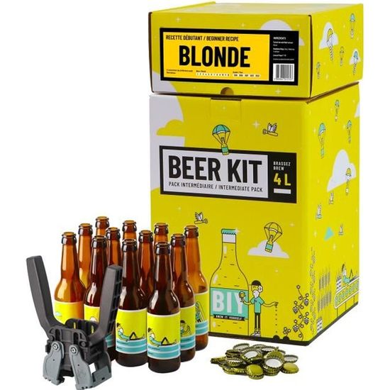 Beer Kit Intermédiaire Bière blonde, Kit de brassage et embouteillage