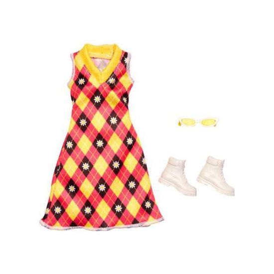 Tenue Vintage Barbie : Robe + Bandeau + Chaussures (poupée Non Incluse) - Occasion