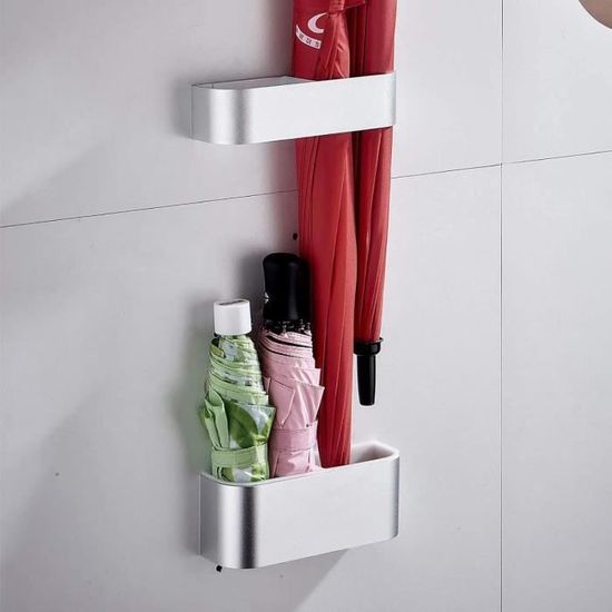 Porte-parapluie Mural En Forme De Chiffre - Amovible, égouttable, Pour Maison, Bureau, Hôtel (couleur Bleue)