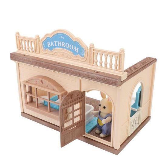 Évier Miniature Cuisine Maison De Poupée - Meuble En Bois échelle 1/12, Déco Miniature, 9,9x8,7cm