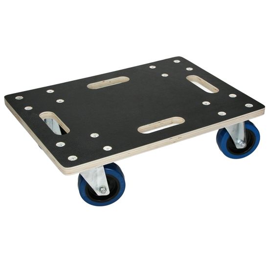 ECD Germany Chariot à Roulettes avec 2 à Frein - 60 x 80 cm - Jusqu'à 800 kg - Plaque de