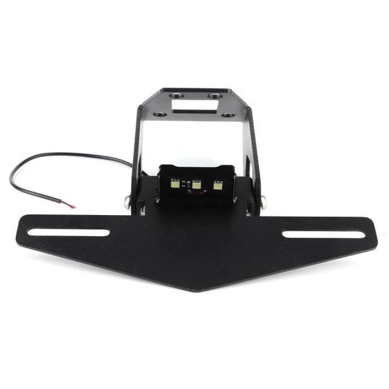 Support De Plaque D’Immatriculation Moto CNC Avec LED Blanche - Compatible Ducati 848, 1098, 1198 (2008-2011) - Design Élégant Et Installation Facile